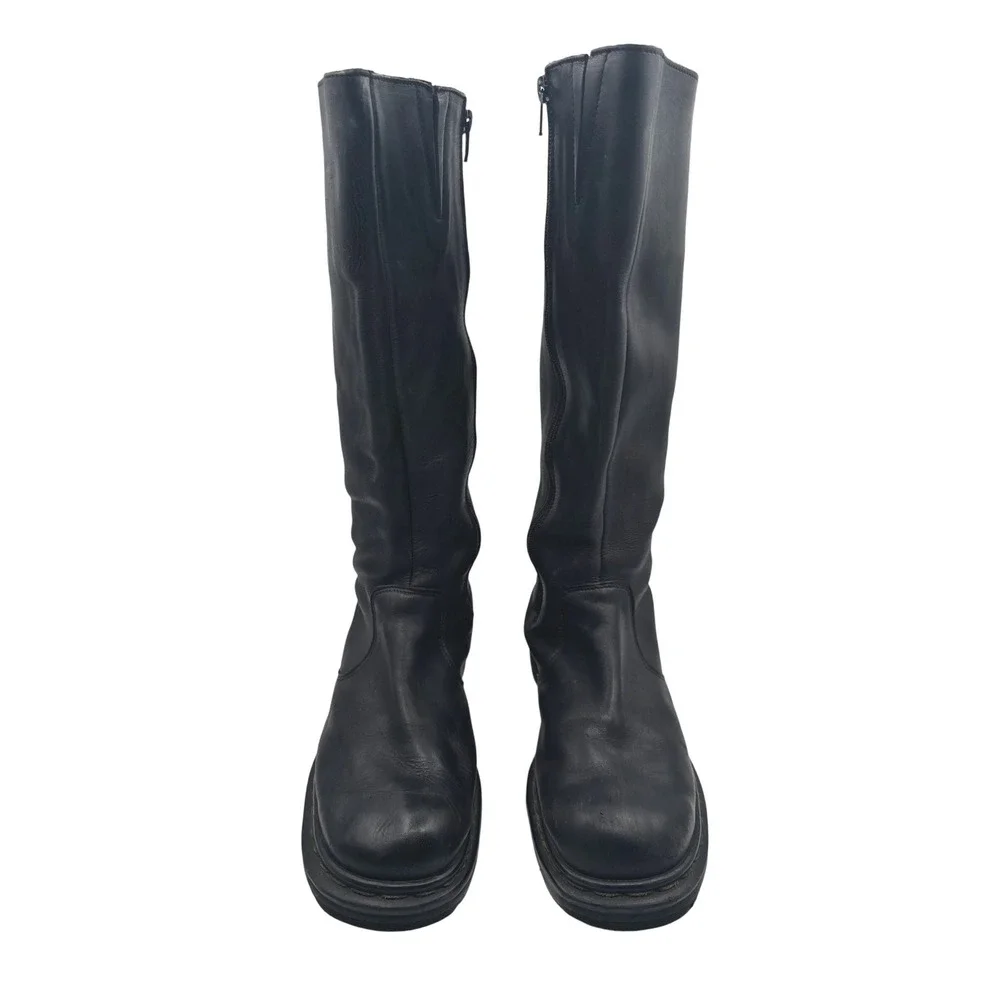 Dr. Martens 9491 Vintage Rare Black Leather Tall Boots Made in England UK 7 US 9
